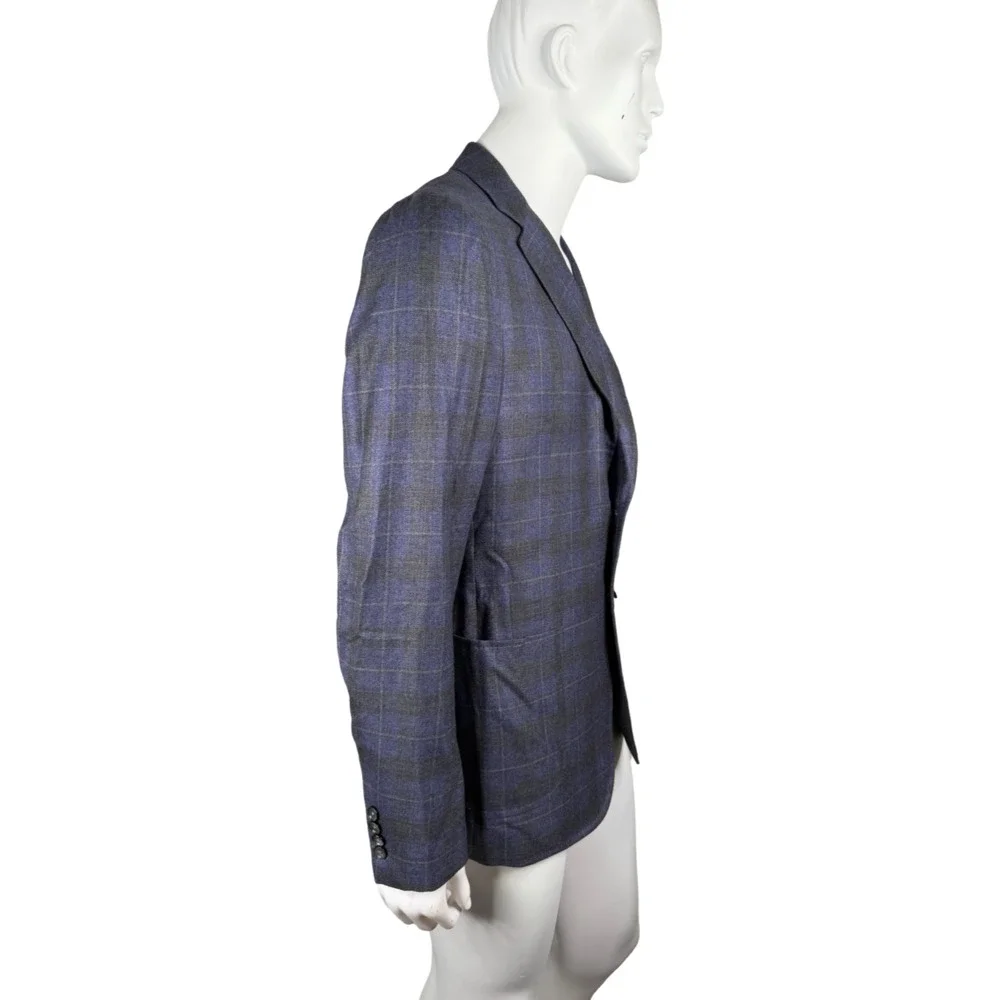Scott McClelland for Isaia Men's Plaid Wool Sport Coat Sz. 45R